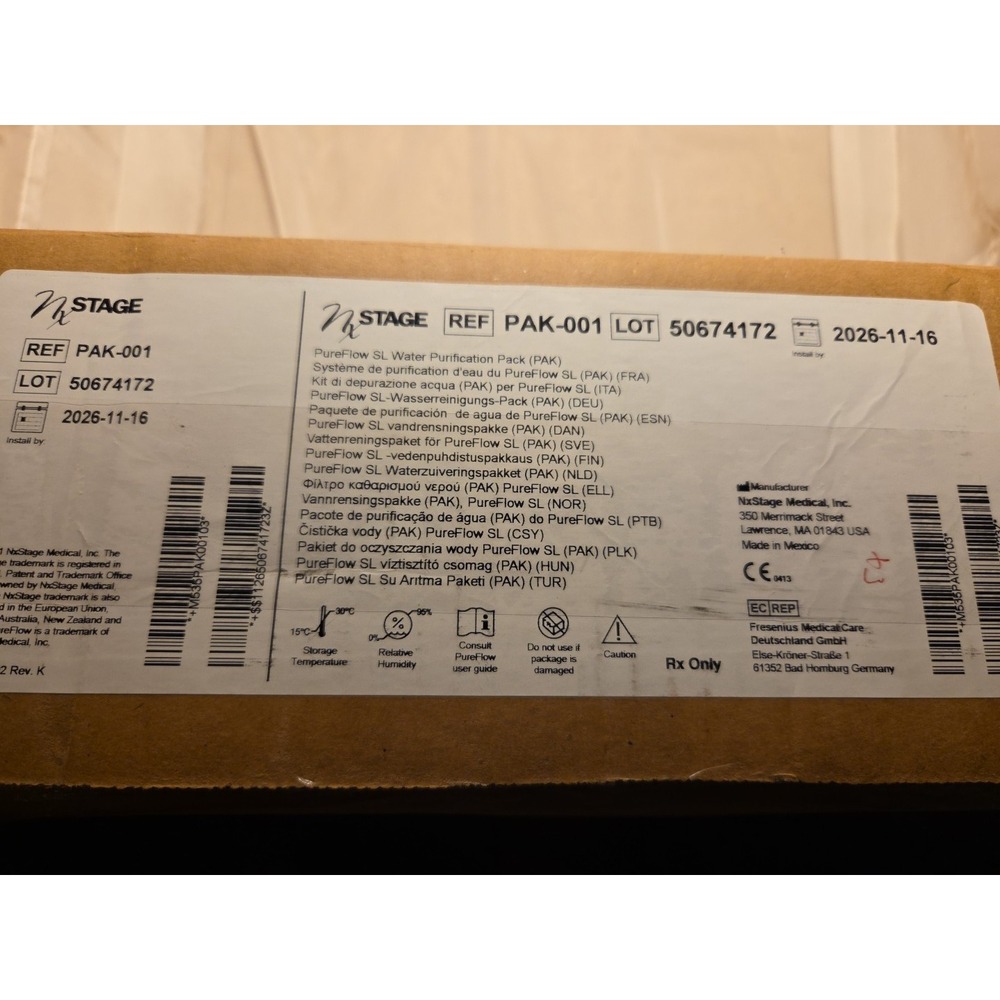 Pureflow SL Water Purification‎ Pack Nxstage
